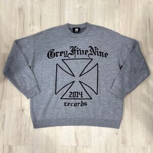 Grey Five Nine Records 2014 Knit Crewneck Pullover Sweater G59 Suicideboys Large
